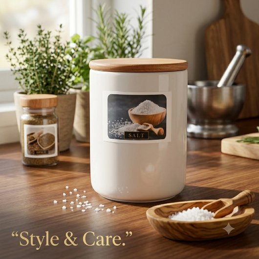 Design Ihres Traums - 3x2-SALT-Containerlabel Lebensmitteletikett