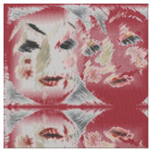 Design III: Rot und Creme Stoff (Nahaufnahme)