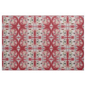 Design III: Rot und Creme Stoff (Fat Quarter (45,7 x 55,9 cm))