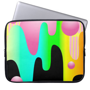 design illustration frame with circle conceptart,  laptopschutzhülle