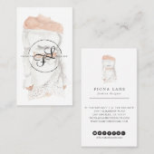 Design-Illustration für Aquarellfarben Visitenkarte (Vorne/Hinten)