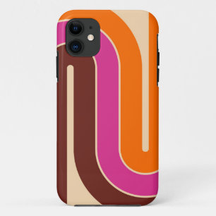Design im geometrischen Stil der 70er Jahre im Ret Case-Mate iPhone Hülle