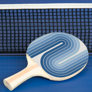 Design im geometrischen Stil der 70er Jahre im Ret Tischtennis Schläger