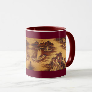 Design im hawaiianischen Stil der Mitte des 20. Ja Tasse