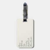 Design im Retro-Stil Gepäckanhänger (Rückseite vertikal)