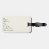 Design im Retro-Stil Gepäckanhänger (Rückseite horizontal)