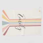 Design im Retro-Stil Golfhandtuch (Horizontal)