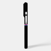 Design im schwarzen Hintergrund Case-Mate iPhone Hülle (Rückseite / Links)