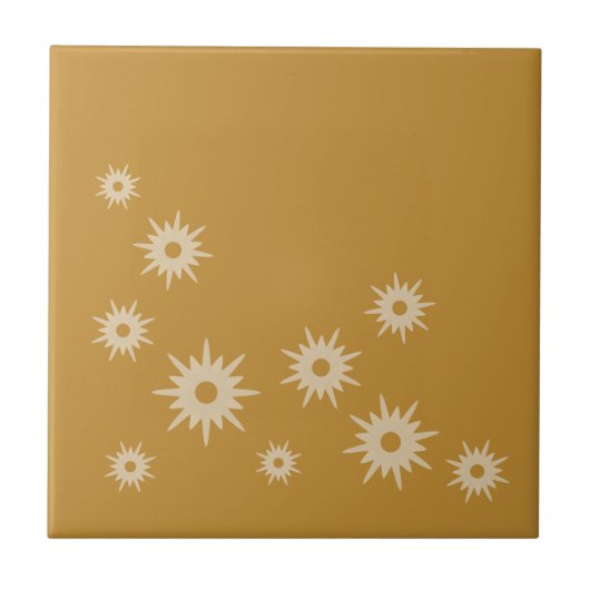 Design im Stil der Mitte des 20. Jahrhunderts mit  Fliese (Vorderseite)