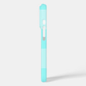 Design in hellblau Case-Mate iPhone hülle (Rückseite / Links)