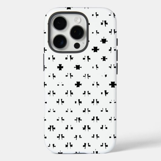 Design in Schwarz und Weiß Case-Mate iPhone Hülle (Rückseite)
