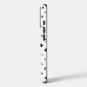 Design in Schwarz und Weiß Case-Mate iPhone Hülle (Rückseite / Links)