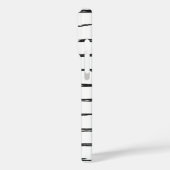 Design in Schwarz und Weiß Case-Mate iPhone Hülle (Rückseite / Links)