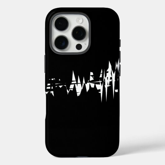 Design in Schwarz und Weiß Case-Mate iPhone Hülle (Rückseite)