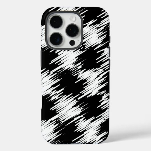 Design in Schwarz und Weiß Case-Mate iPhone Hülle (Rückseite)