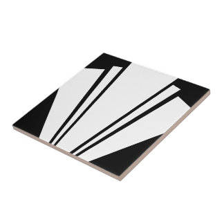 Design in Schwarz und Weiß Fliese