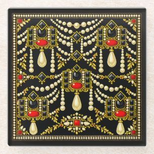 Design inspiriert von Mary Queen of Scots Jewells Glasuntersetzer