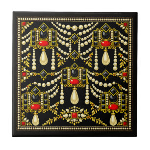 Design inspiriert von Mary Queen of Scots Jewels Fliese