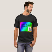 design is my passion rainbow comic sans gift T-Shirt (Vorne ganz)