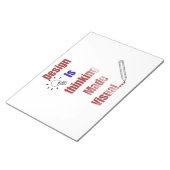 Design Is Thinking Made Visual – Minimal Graphic D Notizblock (angewinkelt)