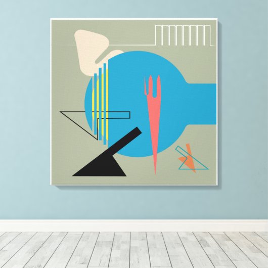 Design Jacobsen Homage Print Leinwanddruck (Insitu (Holzboden))