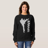 Design Karate Taekwondo Practicer Karate Sweatshirt (Vorne ganz)