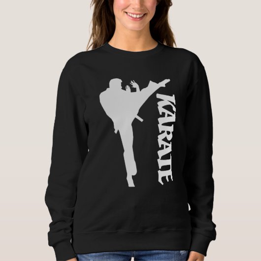 Design Karate Taekwondo Practicer Karate Sweatshirt (Vorderseite)