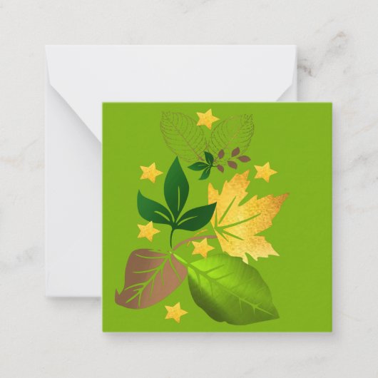 Design-Karte für Leaf Mitteilungskarte (Vorderseite)