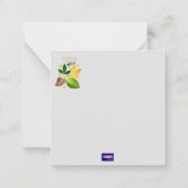 Design-Karte für Leaf Mitteilungskarte (Rückseite)