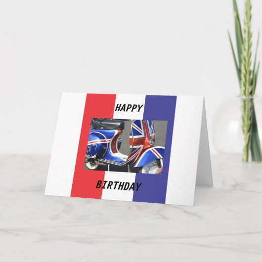 Design-Karte für Motorroller Karte (Vorderseite)