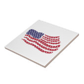 Design-Keramik für rote blaue Fahnen Fliese (Seite)