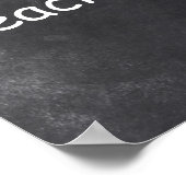 Design-Klasse für Super-Teacher-Chalkboard Poster (Ecke)