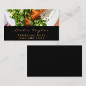 Design-Koch-Catering für das Abendessen Visitenkarte (Vorne/Hinten)