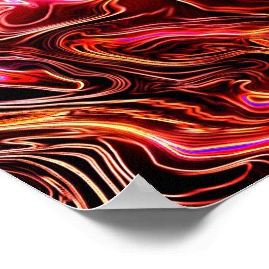 Design künstlerischer Wirbel Poster (Ecke)