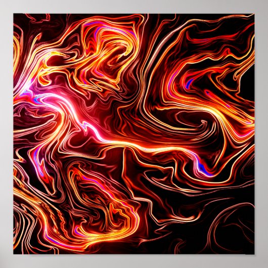 Design künstlerischer Wirbel Poster (Vorne)
