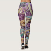 Design-Leggings für japanische Kunstdruckmuster Leggings (Rückseite)