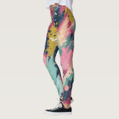 Design-Leggings mit ausgefallenem Muster Leggings (Links)
