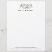 Design-Letterhead für Aquarellfarben Personalisier Briefbogen (Vorderseite)