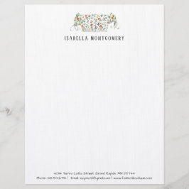 Design-Letterhead für Aquarellfarben Personalisier Briefbogen