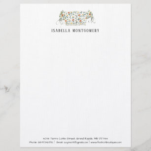 Design-Letterhead für Aquarellfarben Personalisier Briefbogen