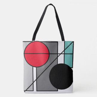 Design „Linien und Kreise " Tasche