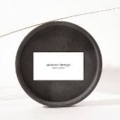 Design-Logo für Schwarz/Weiß Visitenkarte