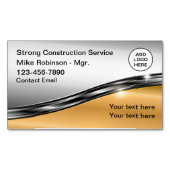 Design-Logo Magnetische Visitenkarte (Vorderseite)