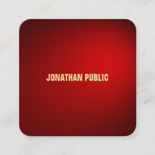 Design Luxusvorlage für kreative schwarze Damaskus Quadratische Visitenkarte