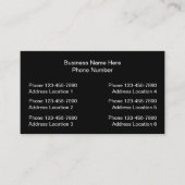 Design mehrerer Standorte Business Cards Visitenkarte (Vorderseite)