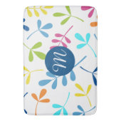 Design mehrfarbiger Blätter (Personalisiert) Badematte (Vorderseite Vertikal)