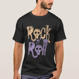 Design-Mens für Gothic Rock & Roll Black T - Shirt