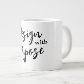 Design mit Absicht Jumbo-Tasse (Vorderseite Rechts)