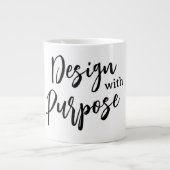 Design mit Absicht Jumbo-Tasse (Vorderseite)