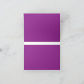 Design mit Atemberaubendem Lila Hintergrund und We Dankeskarte (Innenseite)